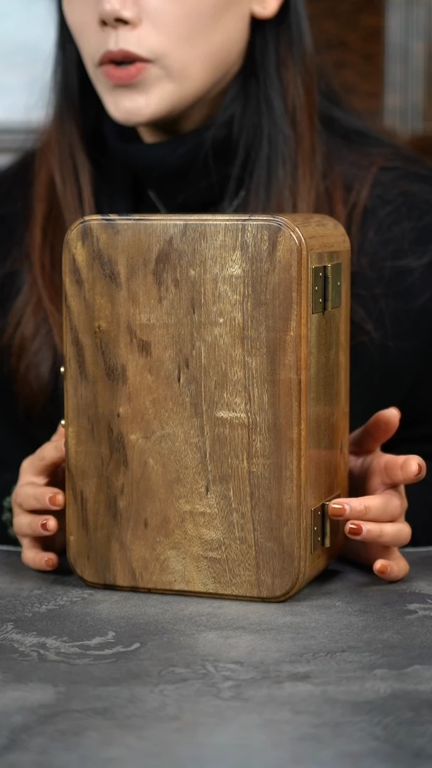 【闪购商品】金丝楠木艺拆房老料精工收纳盒