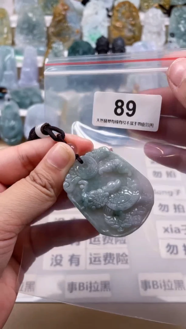 【闪购商品】翡翠颈饰未镶嵌天然缅甸A货翡翠89