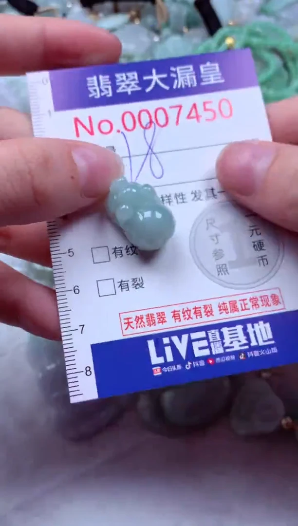吊坠(不含链)未镶嵌翡翠74501