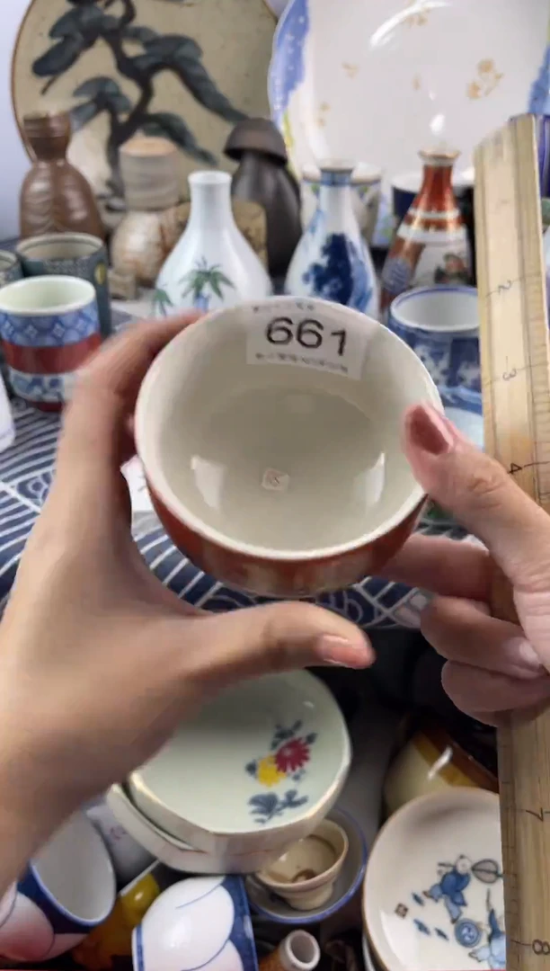 瓷片文*默认微瑕，回流瓷器661
