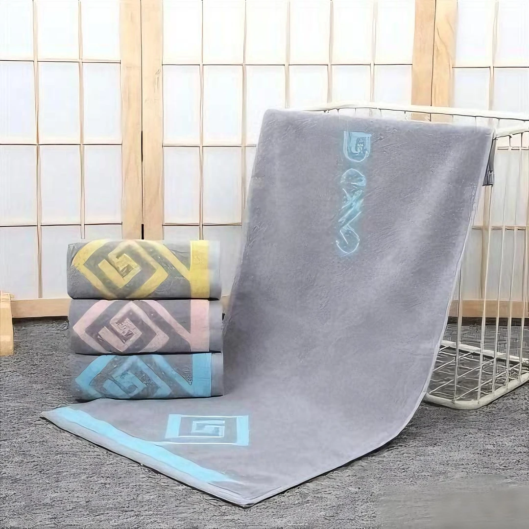 【海洋之心】全棉毛巾，成人家用洗脸巾素色商务系专用适用