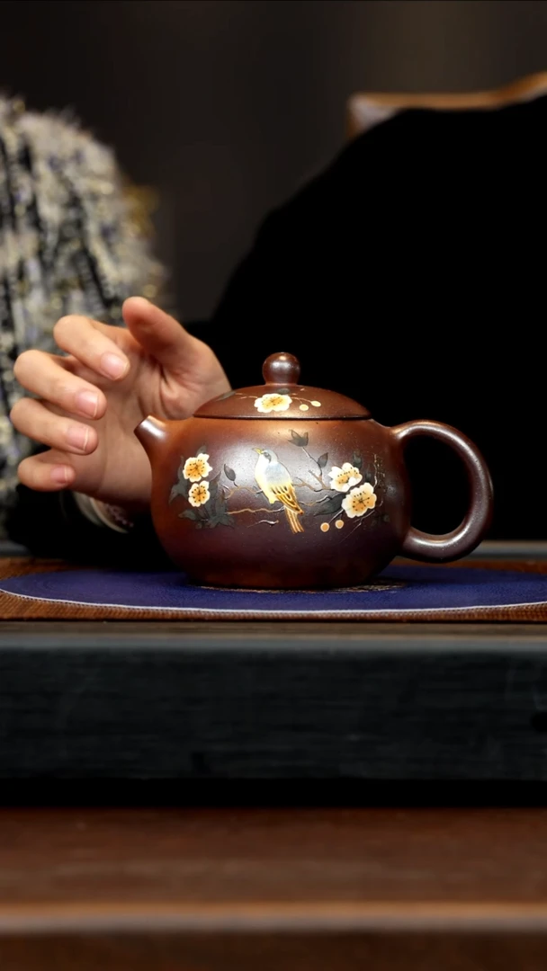 【闪购商品】紫砂茶壶GS 柴烧 西施 400cc