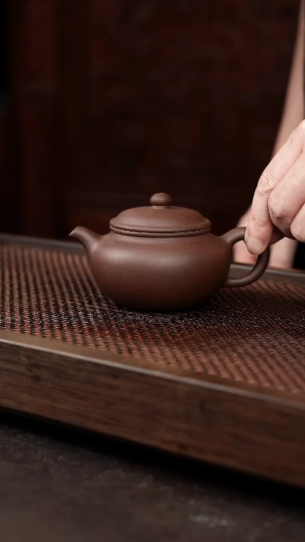 茶壶紫砂紫泥永福莲子