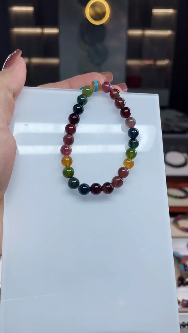 单圈手串未镶嵌碧玺（多样性发一条）T
