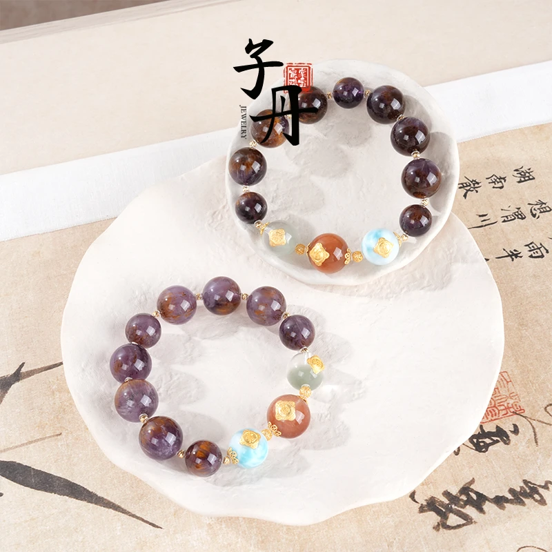 【仟佳珠宝】18K金紫钛DIY手串（多样性发/发一条）B4-403