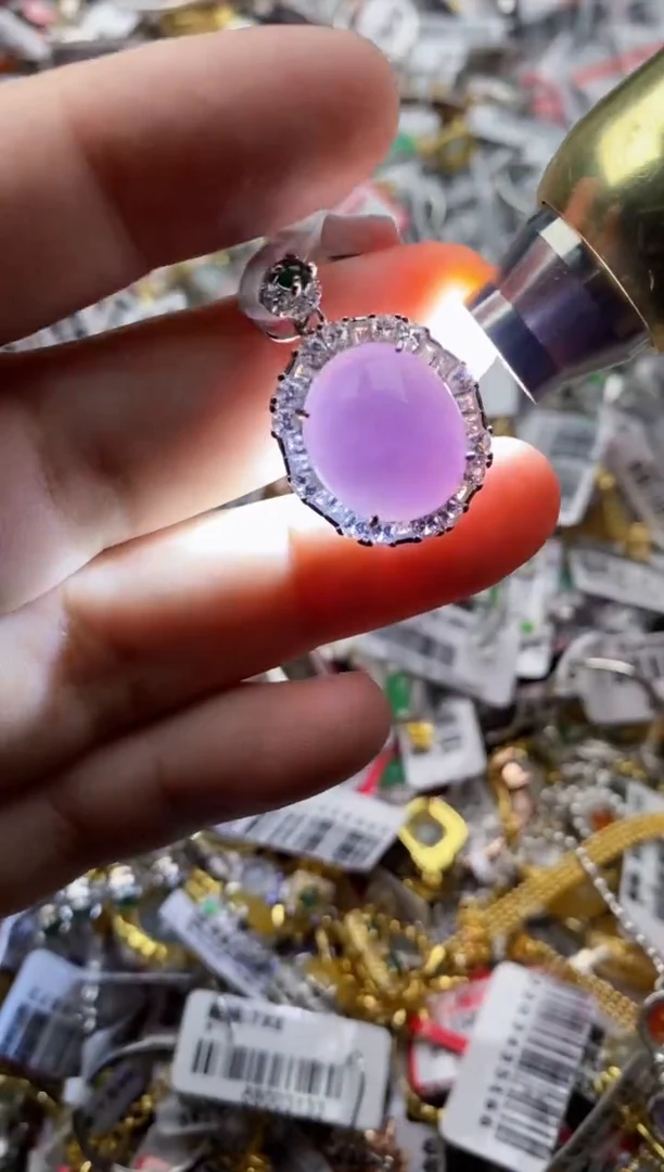 【闪购商品】翡翠戒指银S925镶嵌22222---10