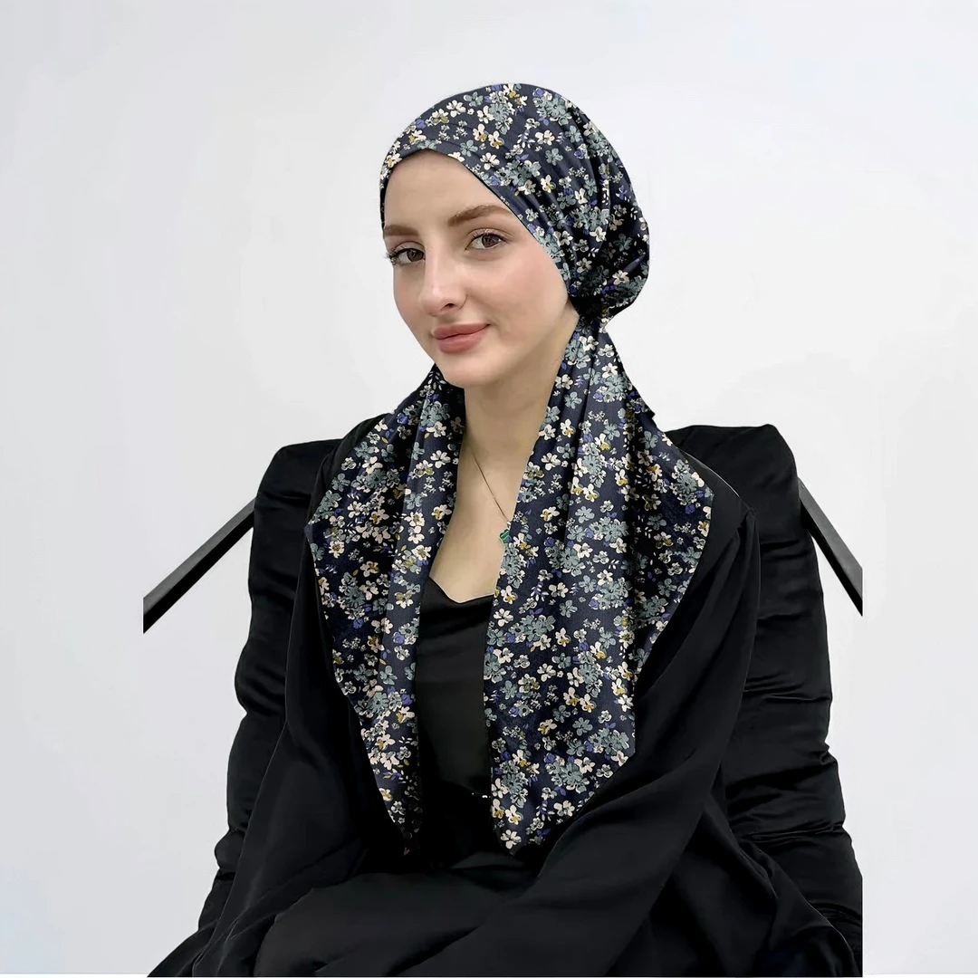 夏季包头帽回族哈萨克族维吾尔族头巾轻薄透气简约时尚款