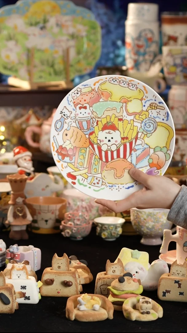 其他陶景德镇釉下彩手绘设计师款陶瓷