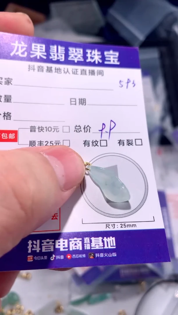 翡翠未镶嵌颈饰随形593