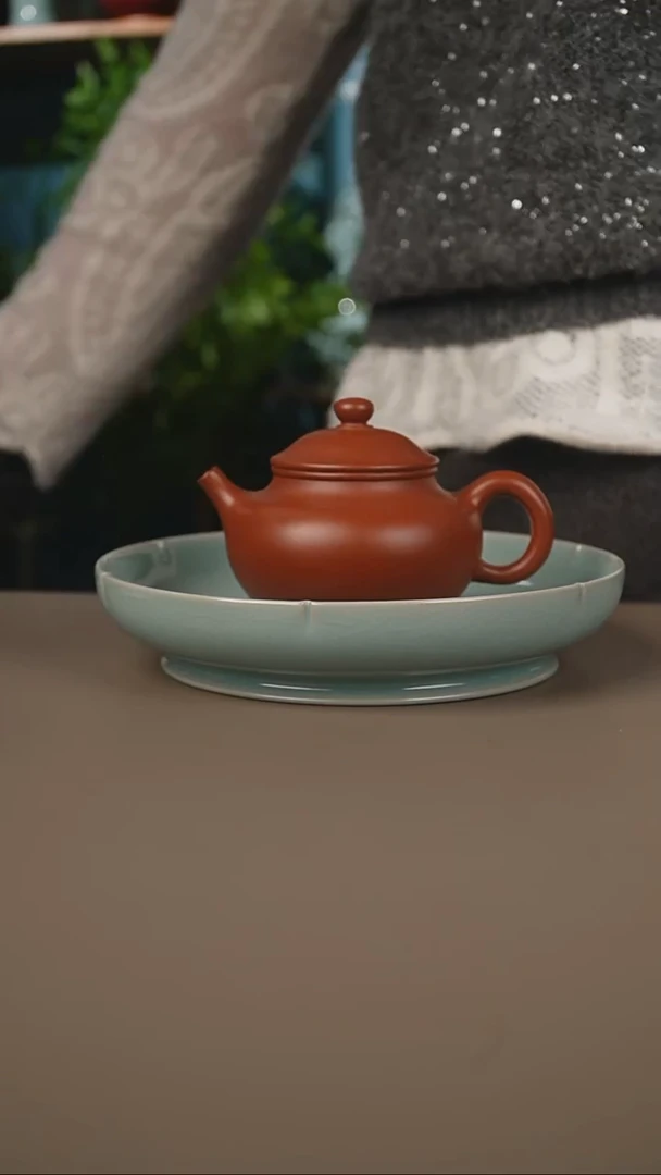 仿古天青葵口洗19微暇