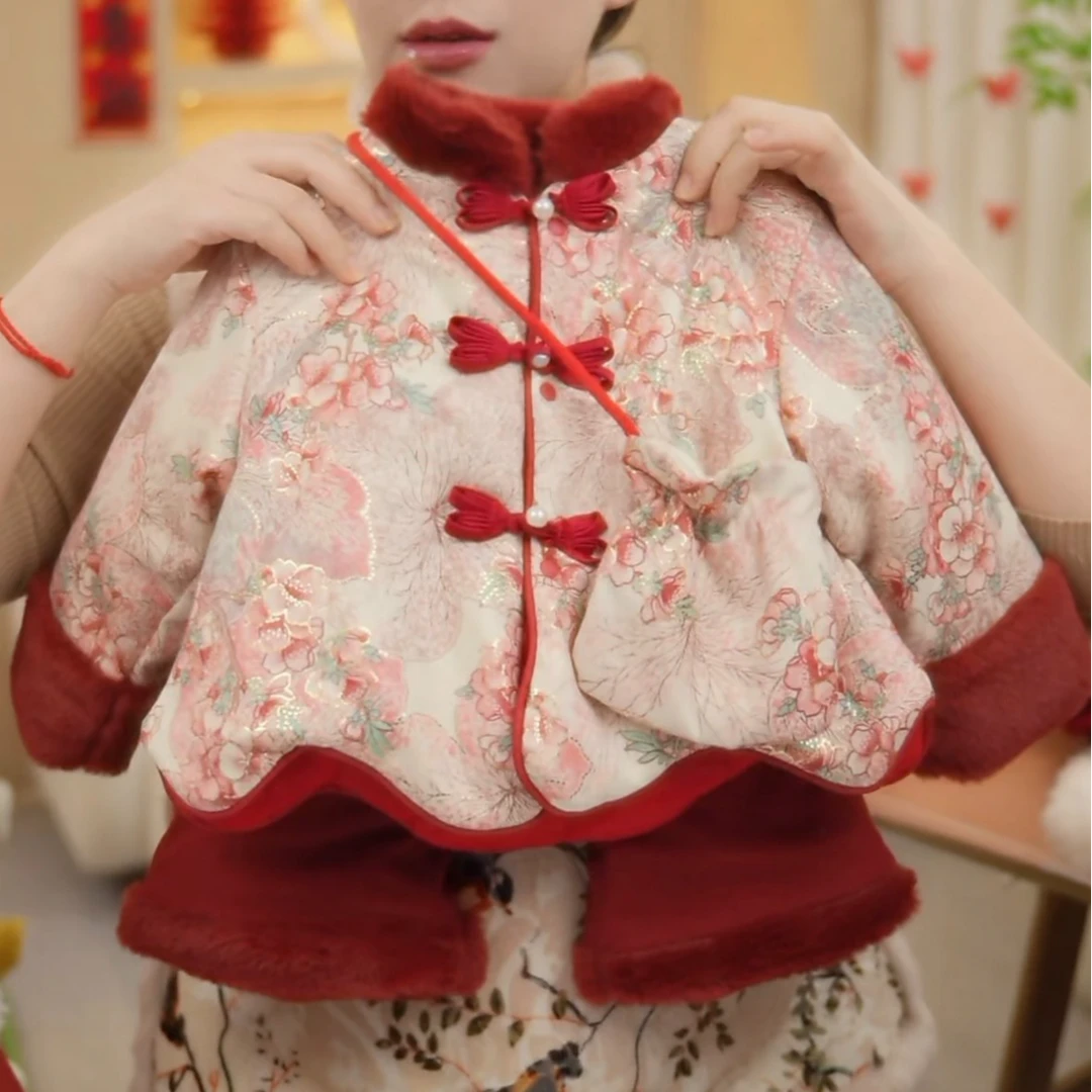 【水中月】宝宝新款冬季拜年服套装