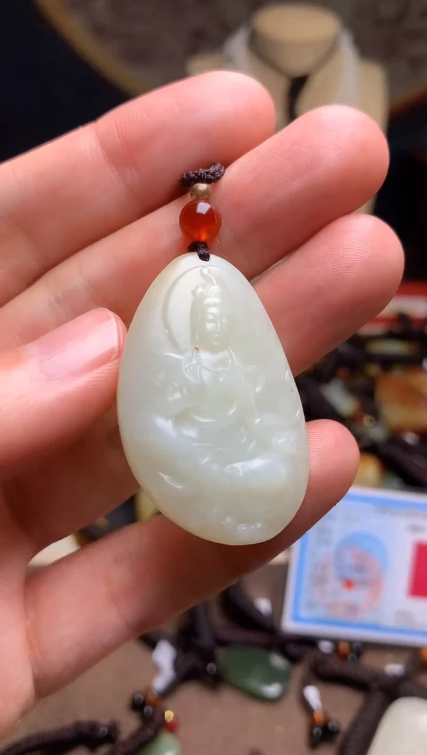 颈饰未镶嵌和田玉新疆料青海料清水和田玉吊坠