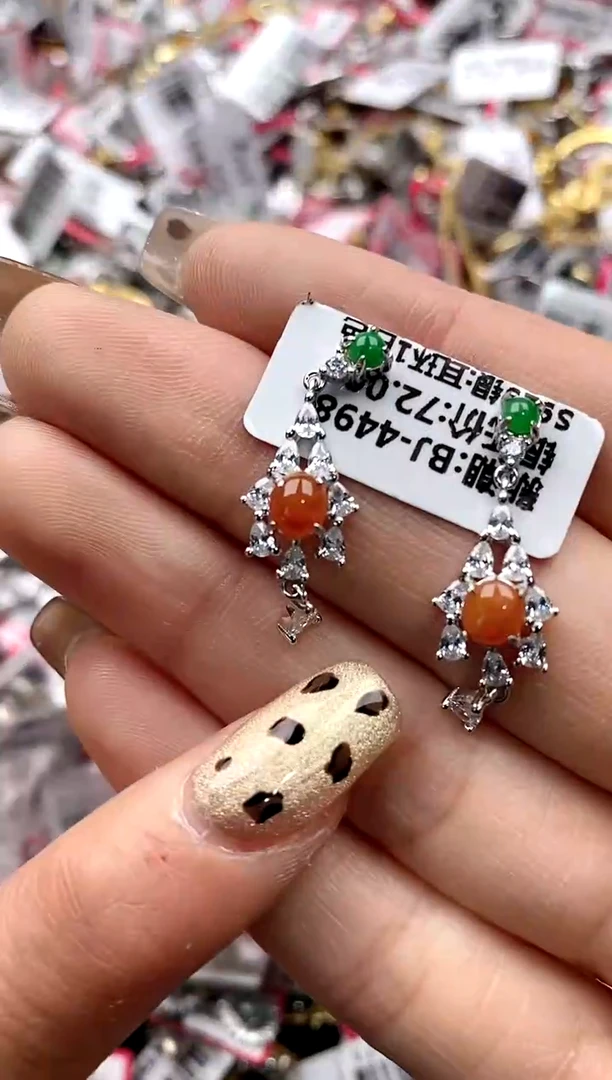 【闪购商品】翡翠戒指银S925镶嵌33333333    0