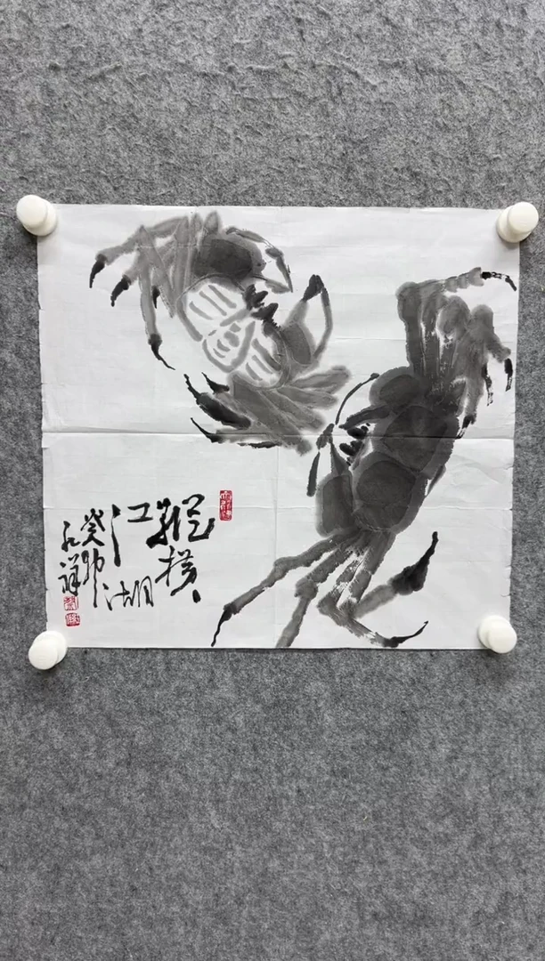 【闪购商品】书法写意画花鸟画手绘