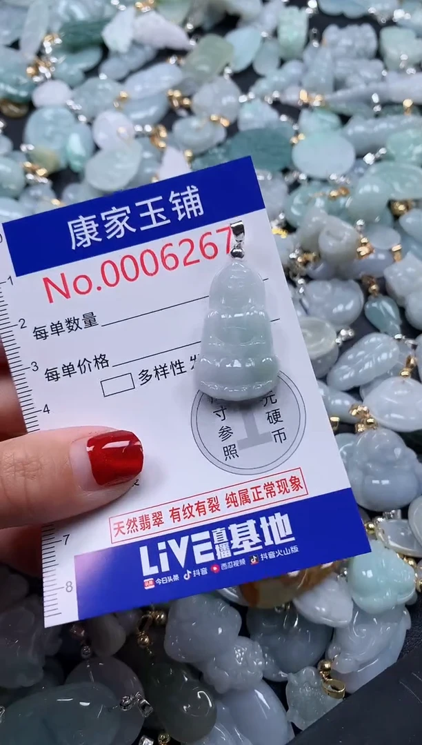 翡翠未镶嵌吊坠(不含链)6267