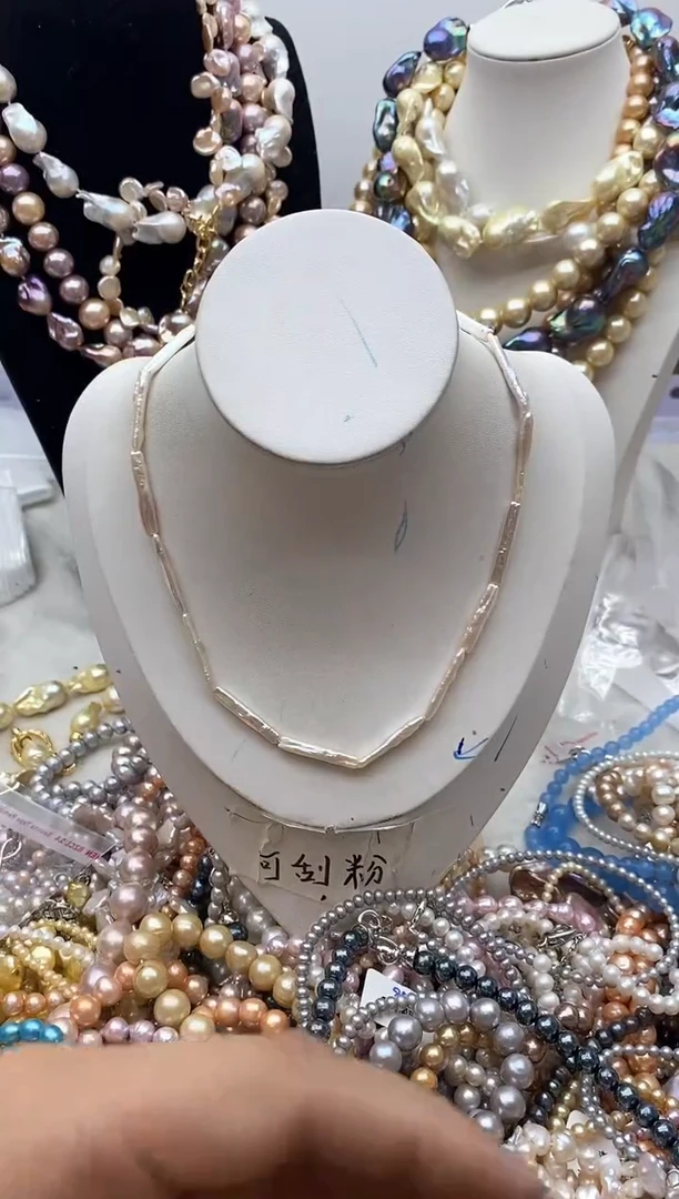 【闪购商品】淡水珍珠颈饰钛钢148