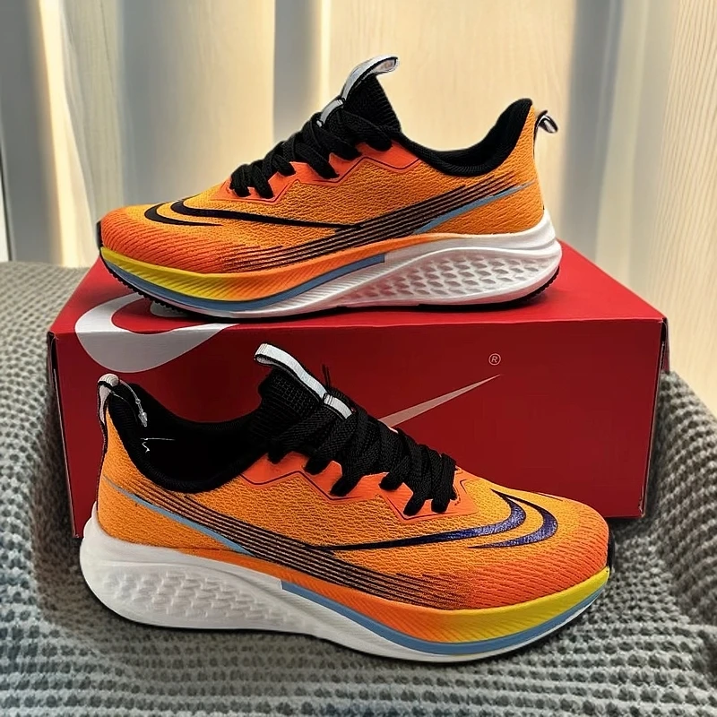 正品跑鞋回弹透气气垫男运动鞋男士缓震舒适竞速网面跑步鞋透气