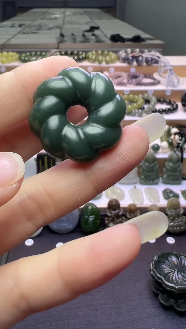 颈饰银S925镶嵌和田玉56号链接约卡30*9