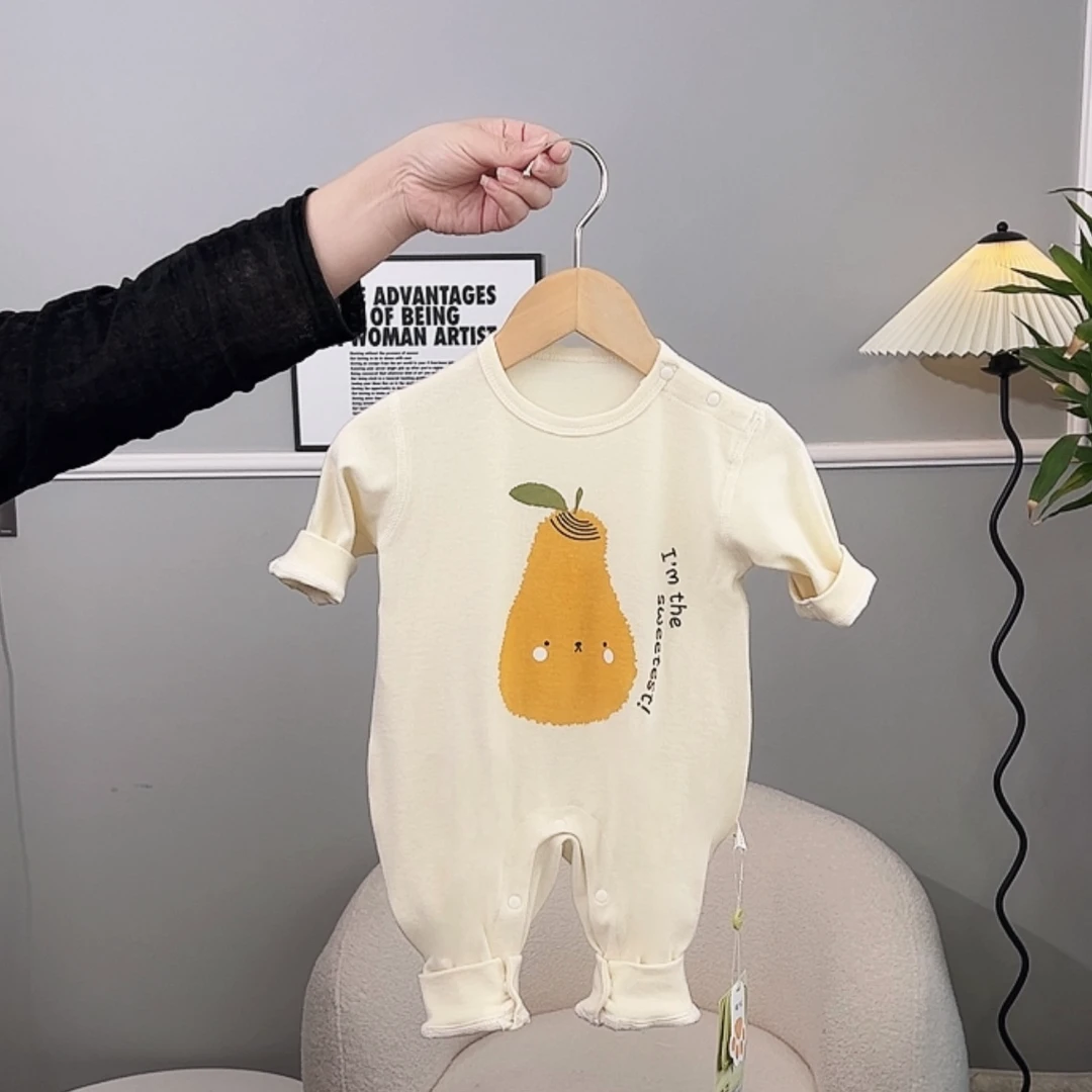【嘟嘟妈】水果派兔子婴幼儿连身衣宝宝哈衣爬爬服