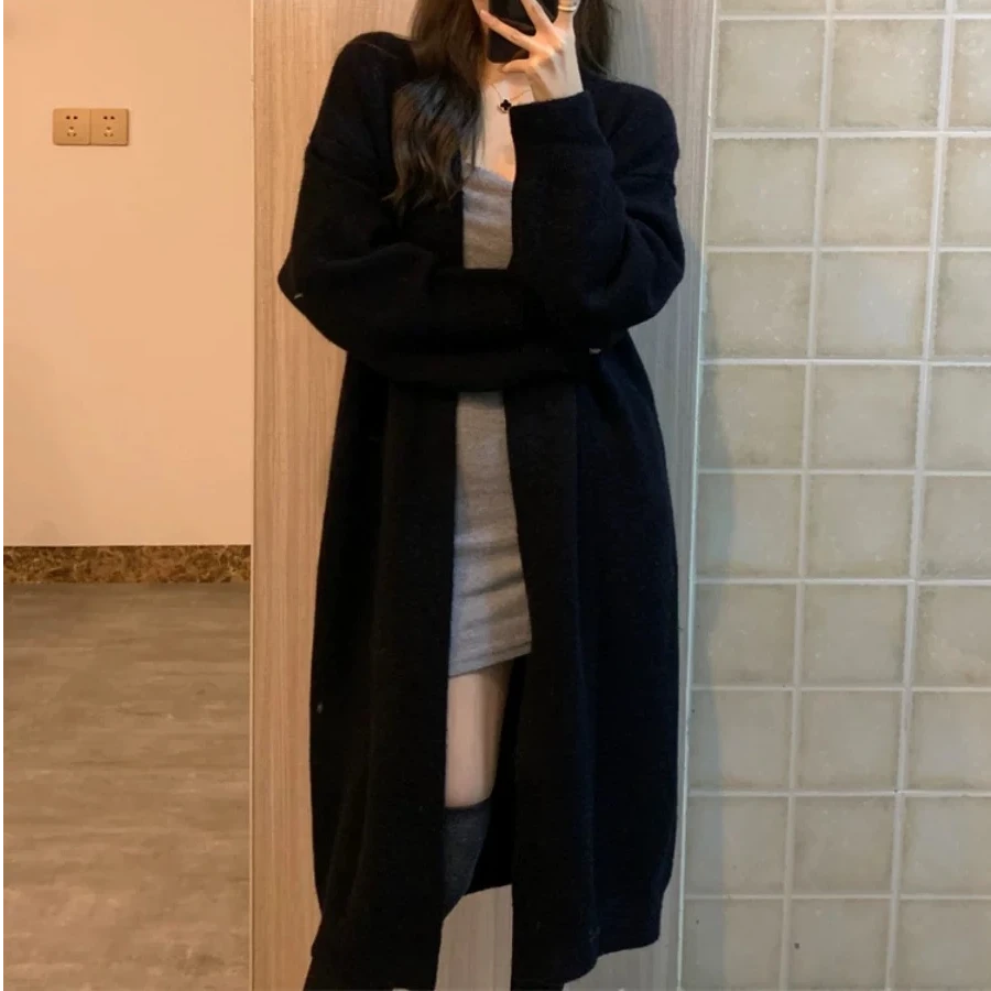 08 祺欣家 秋冬法式宽松慵懒简约风小众设计高级感针织外套外披