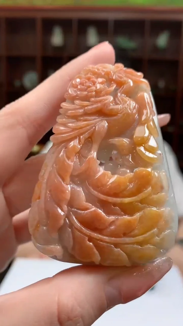 【闪购商品】定制翡翠未镶嵌1049ry-毛货挂件30