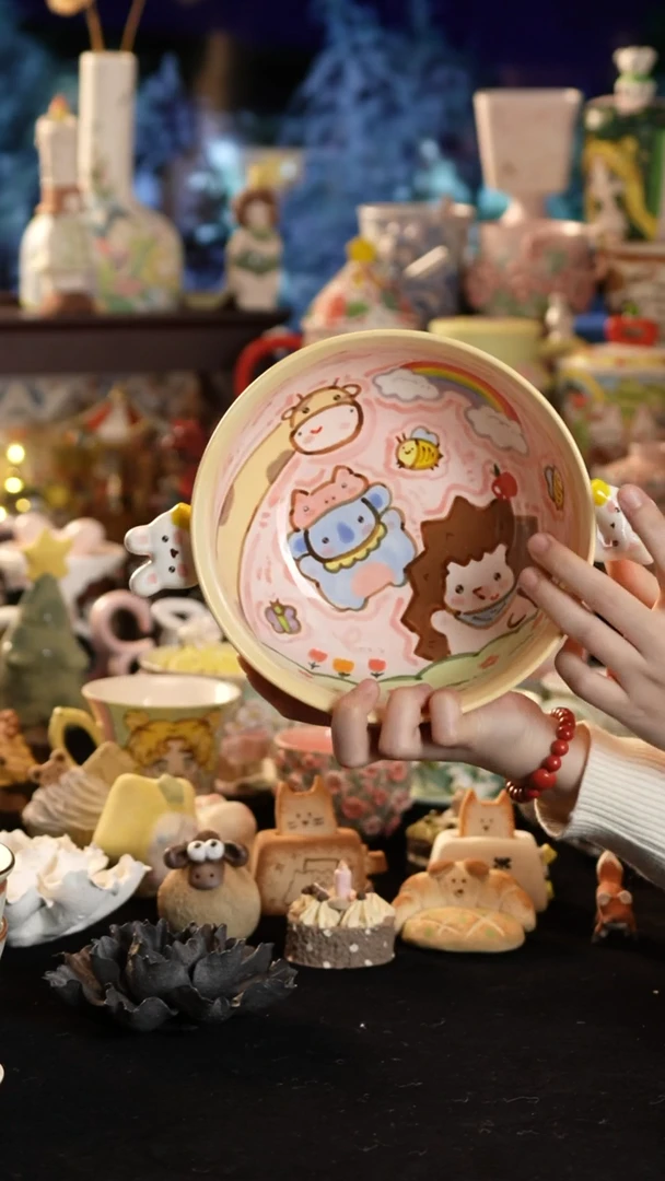 其他陶景德镇釉下彩手绘设计师款陶瓷