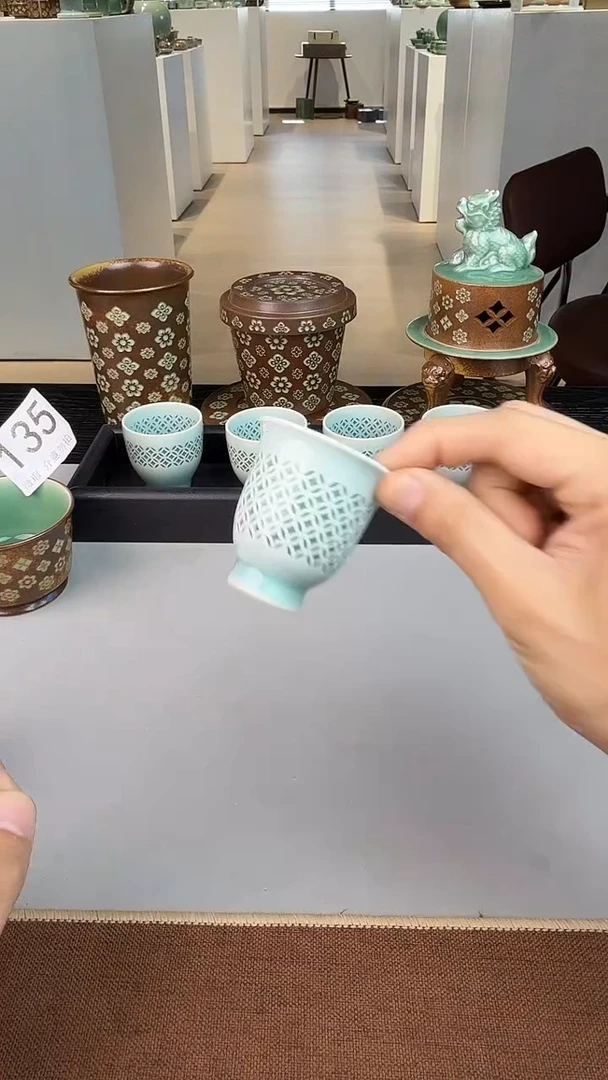 青瓷手工茶器包邮