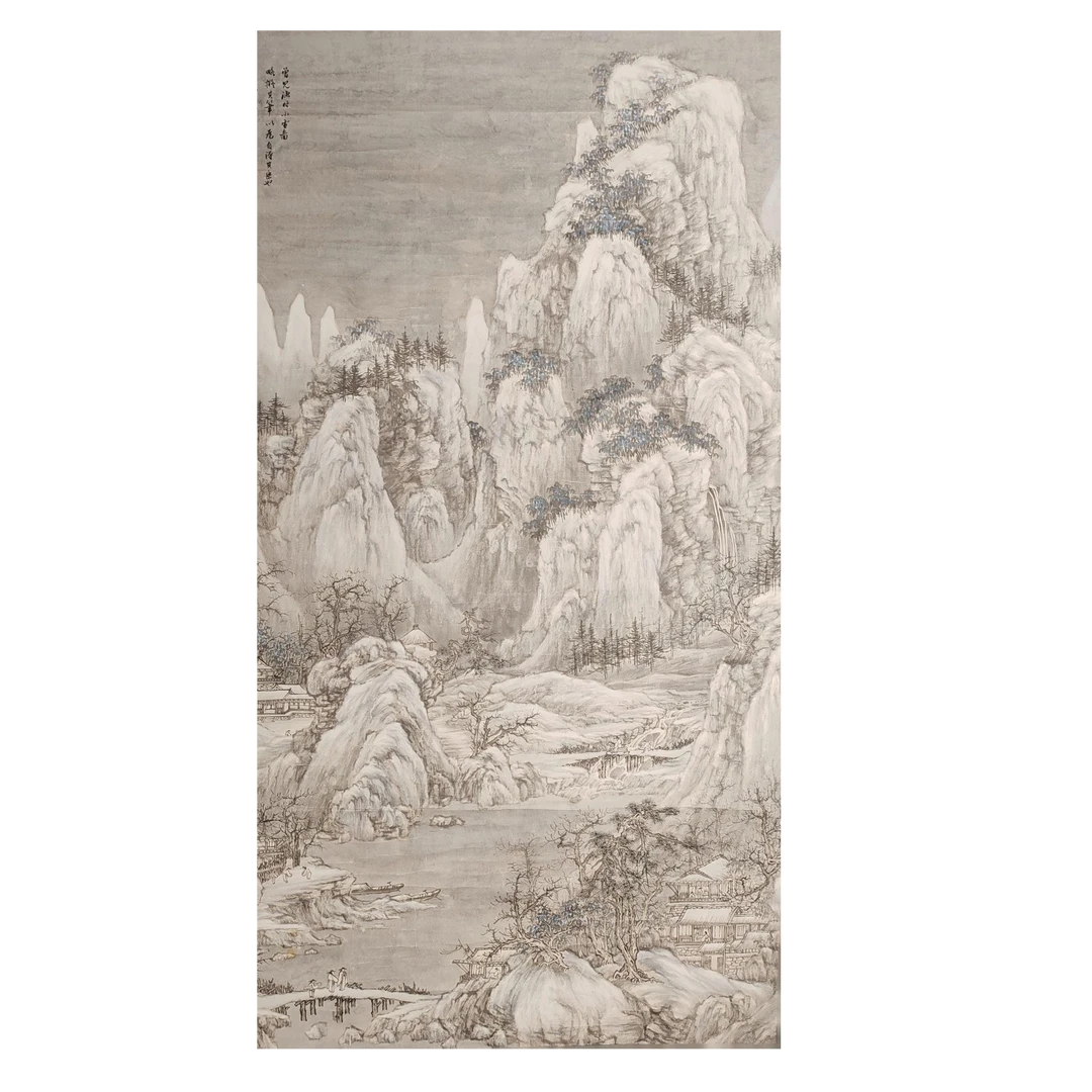 LOT.028 镜湖《山水》79*144cm 纸本设色立轴