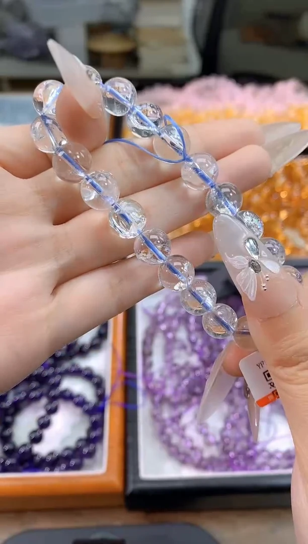 【闪购商品】水晶手链未镶嵌白阿赛9m+