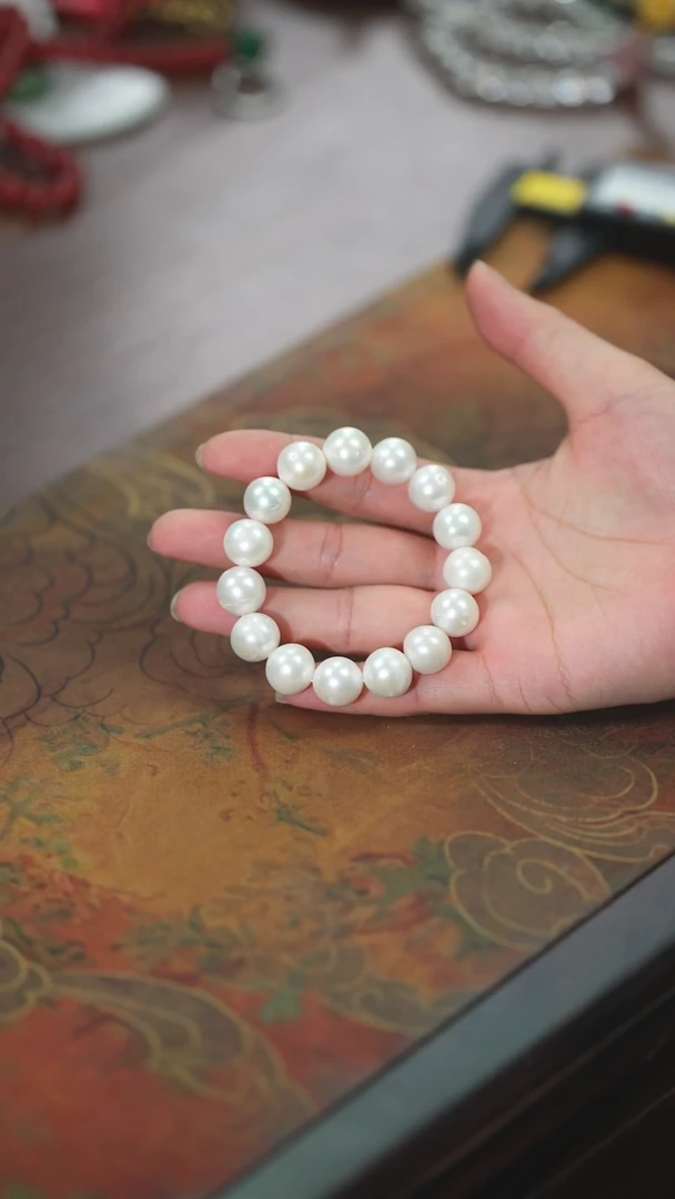 【闪购商品】淡水珍珠手串未镶嵌正圆白珍珠