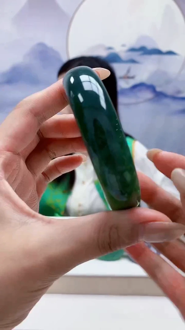未镶嵌定制翡翠4852MM-毛货手镯（59圈）40