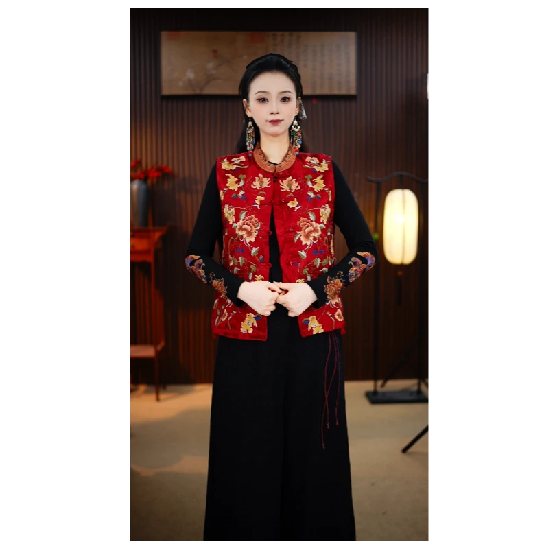 【花鸢】小鱼高定中式马甲加棉马夹