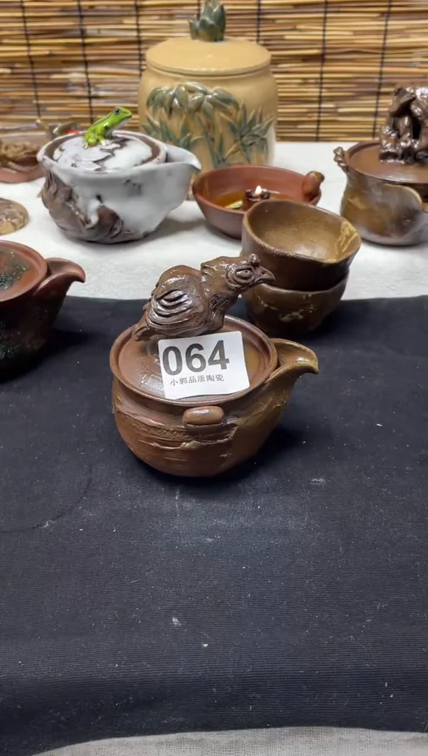 【闪购商品】杯064精美粗陶手工柴烧