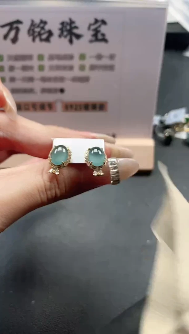 银S925镶嵌戒指翡翠51151