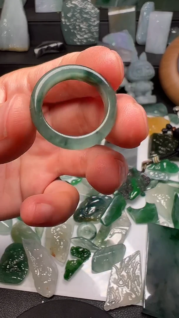 未镶嵌戒指翡翠天然缅甸A货翡翠