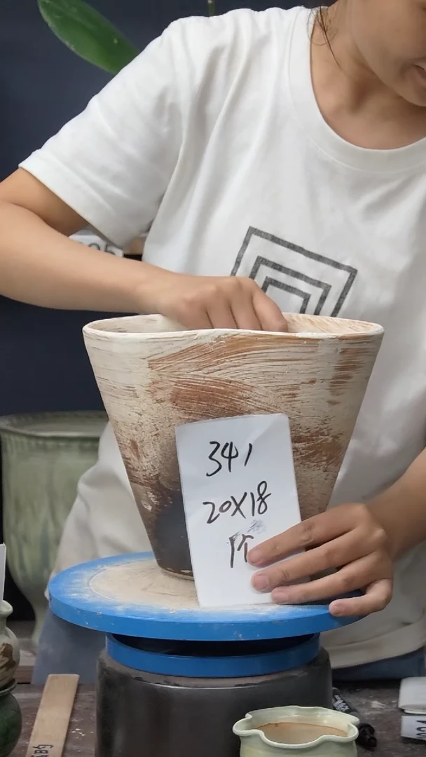 景德镇花盆默认微瑕341