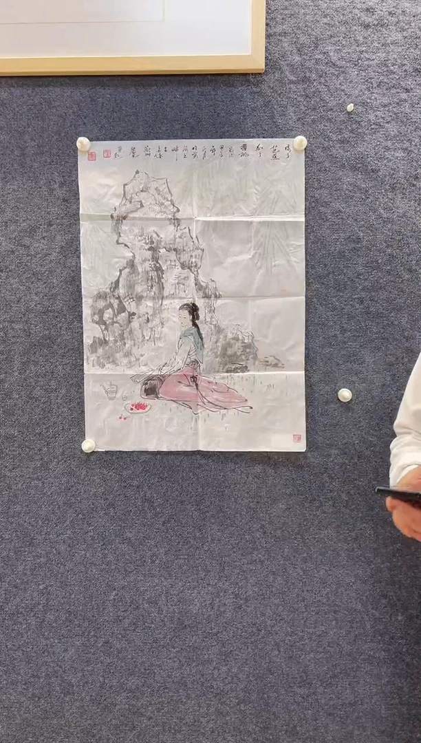 国画5174刘庆Y绿了芭蕉49*68