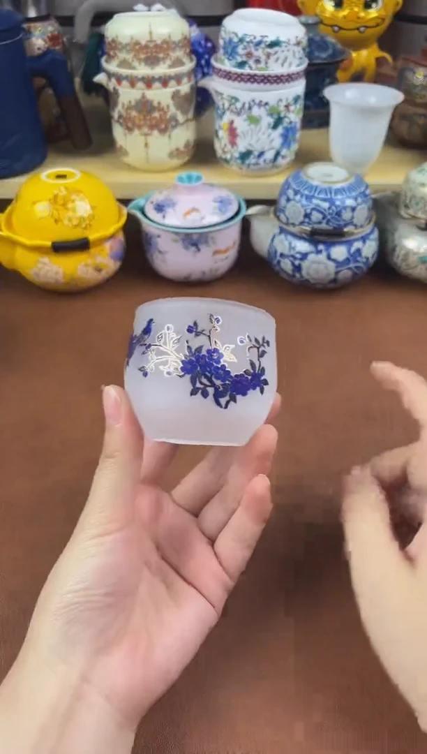 陶瓷茶具摆件旅行套组