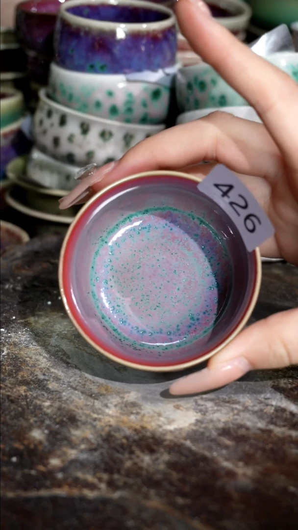 摆件精品窑变钧瓷茶器