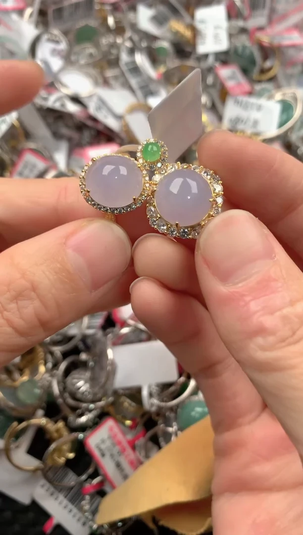 银S925镶嵌戒指翡翠111    5