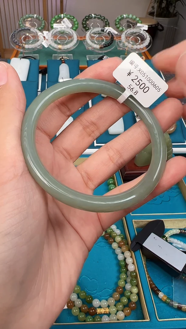 和田玉手镯未镶嵌X 56.8
