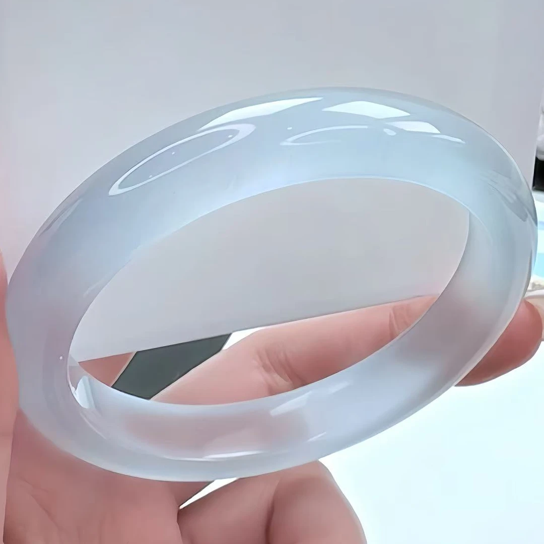 手镯冰冰蓝 显白简约冰透 【57圈口】