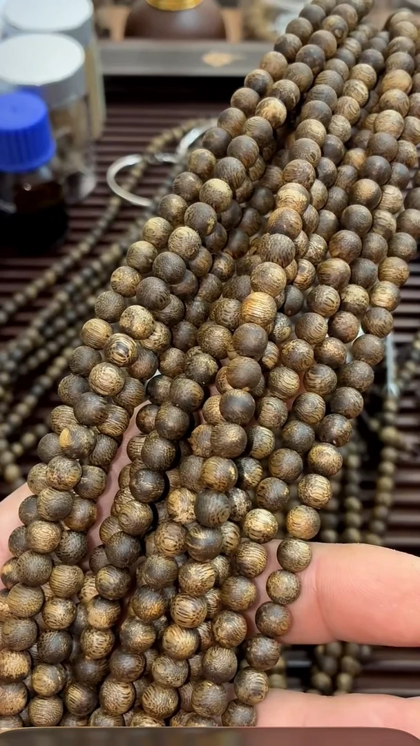 沉香手串阳江金沙叶0.6，14克，多样性发其一