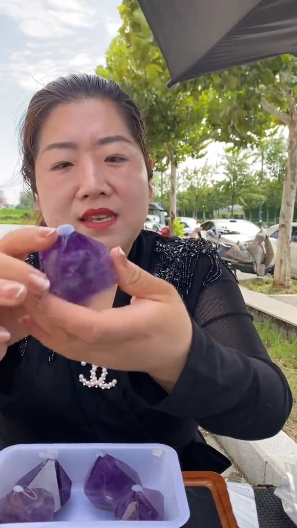 未镶嵌珠宝半成品水晶紫水晶柱子D668多样性发其一