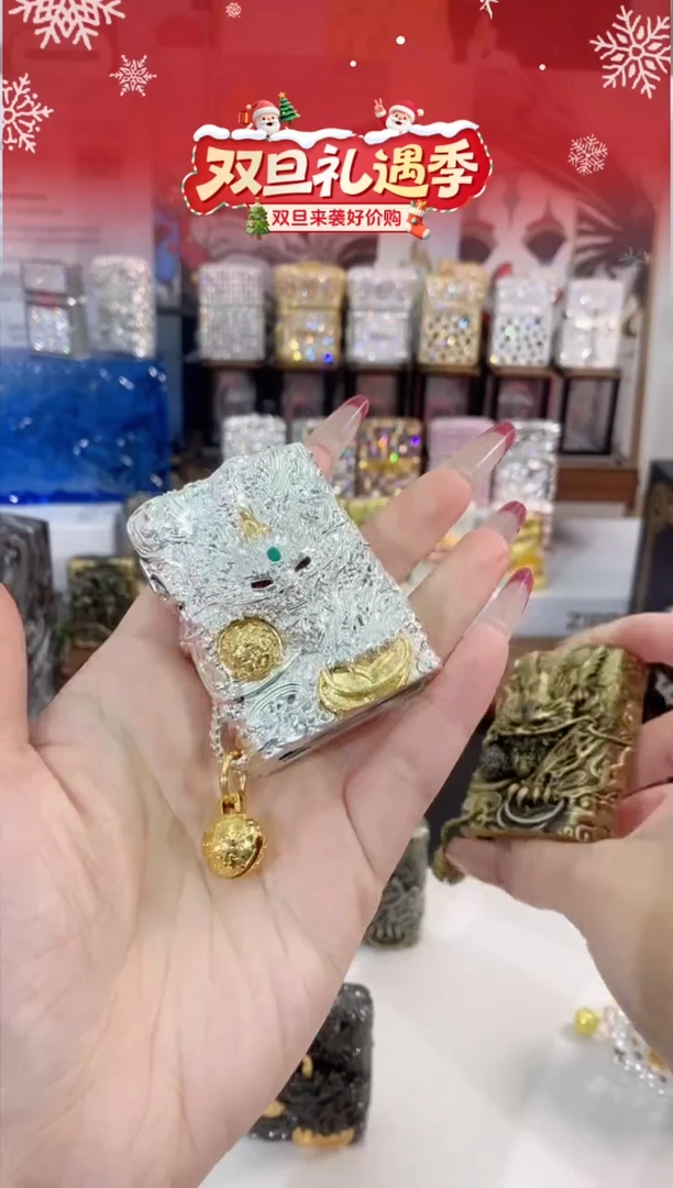 铜zippo银玉貔貅 礼盒礼袋+133ml油+火石