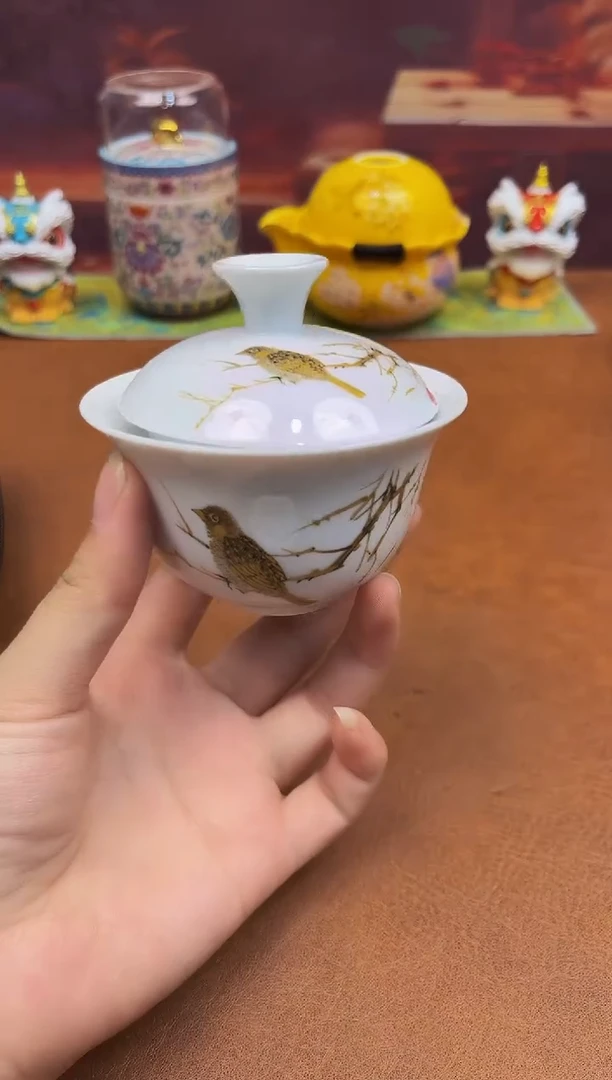 陶瓷茶具摆件旅行套组