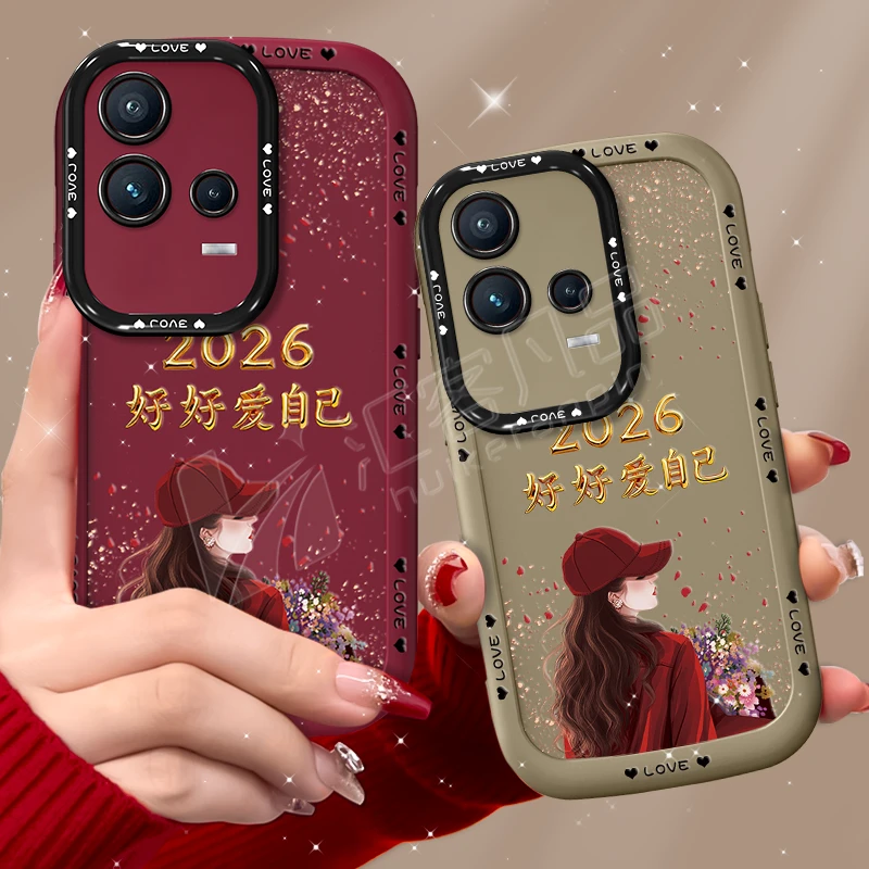 适用vivoiqoo8/pro手机壳2026捧花爱自己泡芙壳硅胶软壳保护套