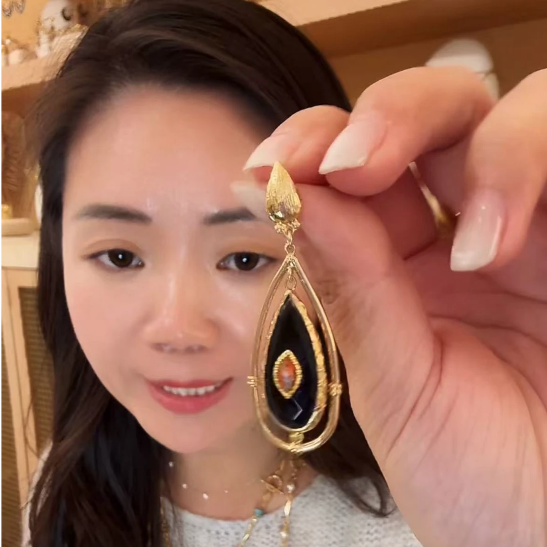铜合金耳饰 铜合金耳饰 法国进口GAS BIJOUX王妃系列针式耳环