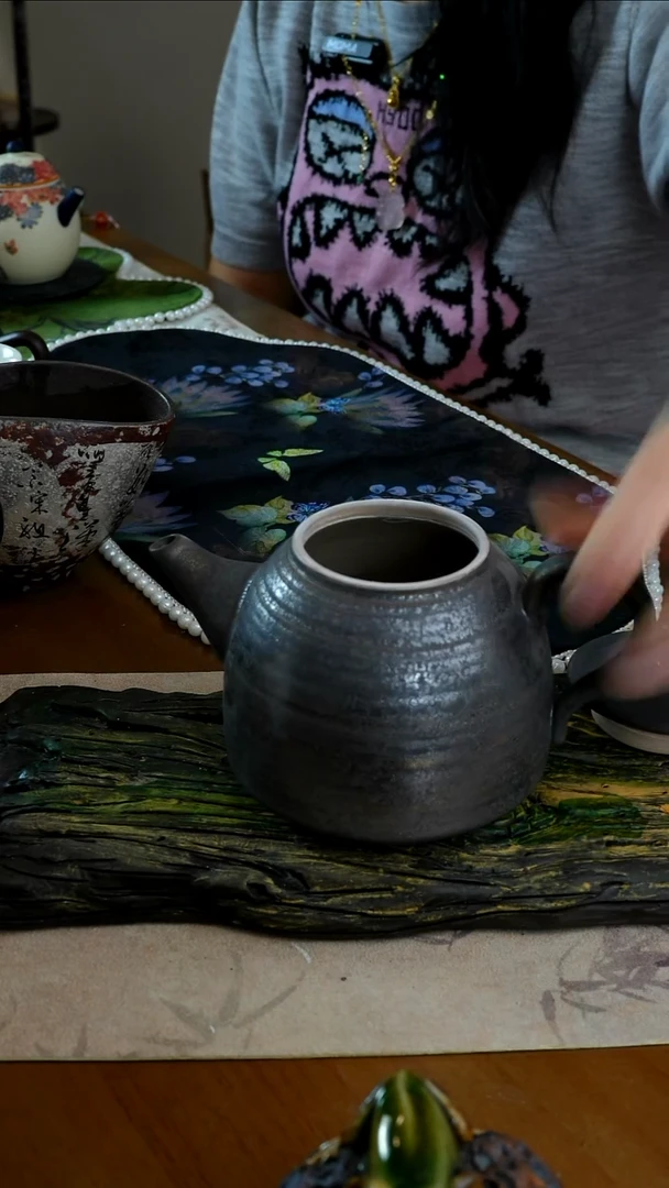 茶瓷物语铁锈釉茶壶