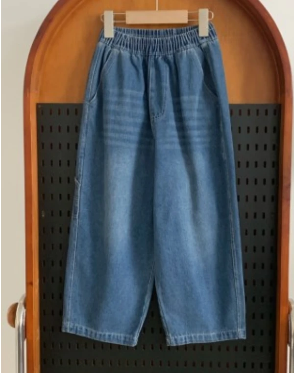 2025亲肤软糯舒适牛仔裤春季新款儿童男女童裤